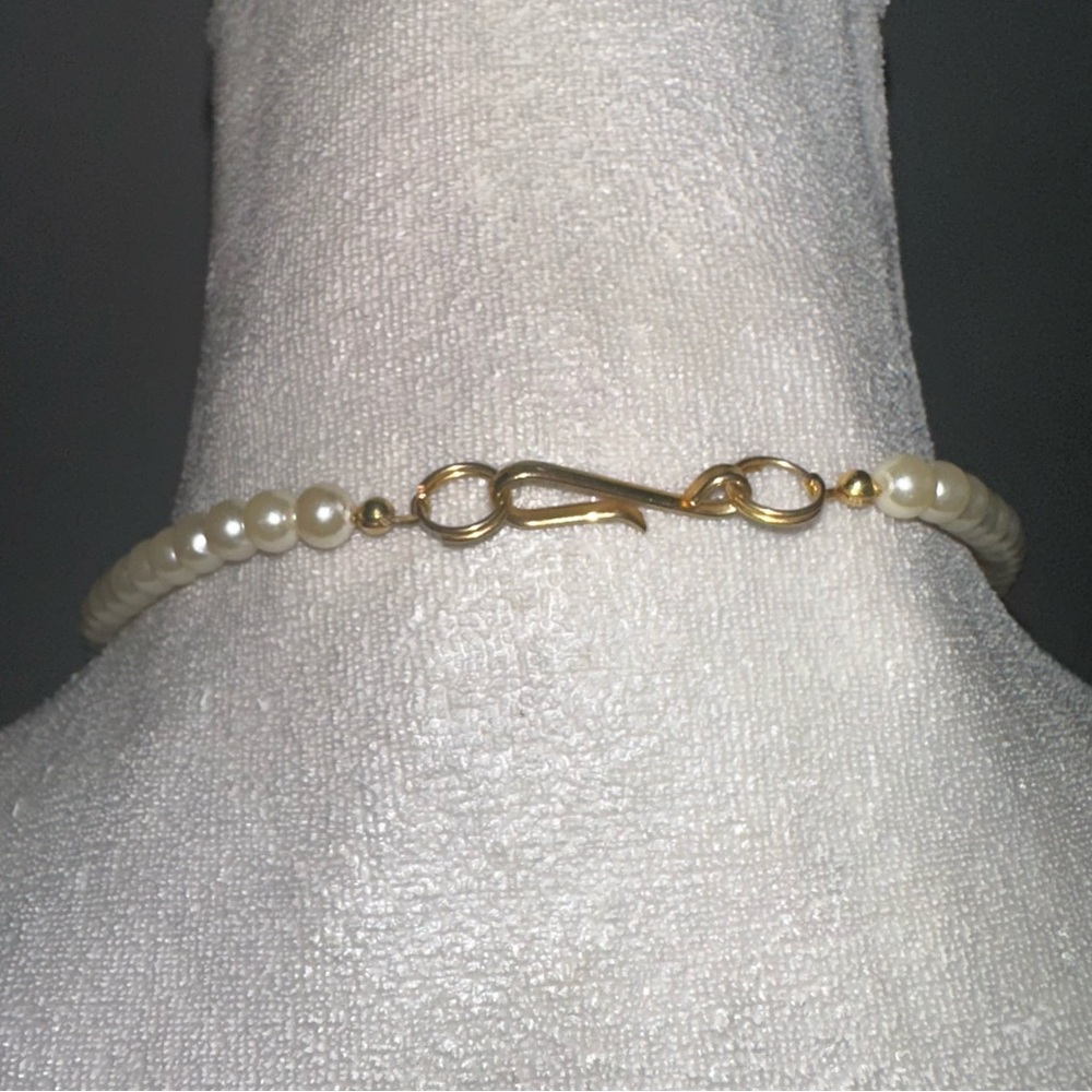 Vtg Beaded Mother of Pearl Necklace - Picture 5 of 5